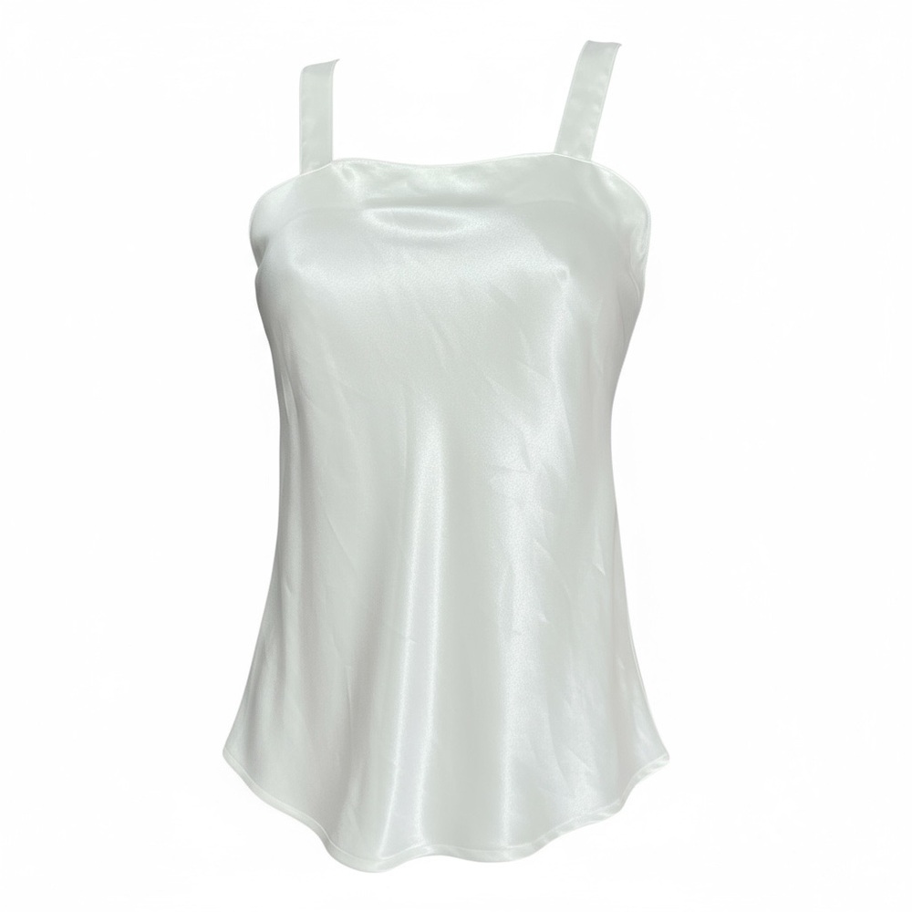 VINTAGE CAMISOLE 90s SUZELLE Ivory Satin Top